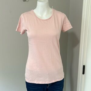 Majestic Filatures Jamie Deluxe Tshirt Pink Short Sleeve Round Neck Sz 1 S NEW